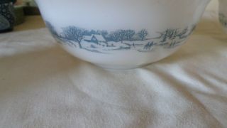 Vintage Currier and Ives Mixing Bowl Set by Glasbake 3