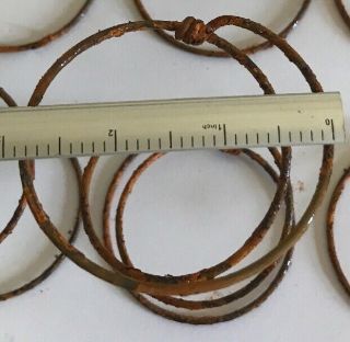 6 Rusty Vintage Hourglass Shaped Bed Springs Arts & Crafts (4” x 3”) 3
