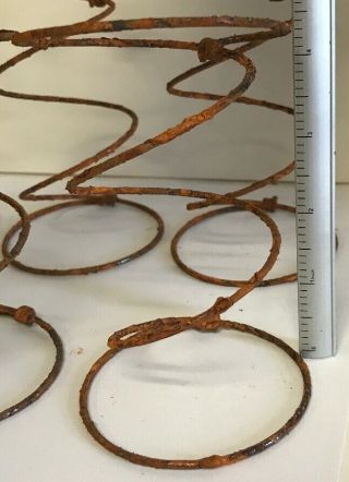 6 Rusty Vintage Hourglass Shaped Bed Springs Arts & Crafts (4” x 3”) 4
