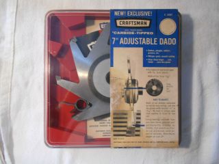 Vintage Craftsman 7 " Carbide - Tipped Adjustable Dado