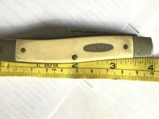 Vintage Ranger Prov USA 3 Blade Pocket Knife Ivory 4