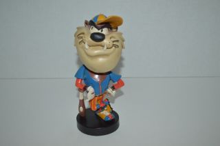 Vintage 1993 Wb Looney Tunes Tasmanian Devil - Taz Baseball Bobblehead Figurine
