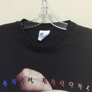 Vintage Garth Brooks Fresh Horses Tour Graphic T - Shirt Size L 2