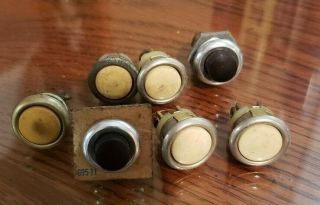7 Vintage Push Button Switches Unbranded (11)