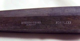 Vtg Dental Misdom - Frank 301 Mini - Straight Elevator Stainless Steel Germany - DE2 4