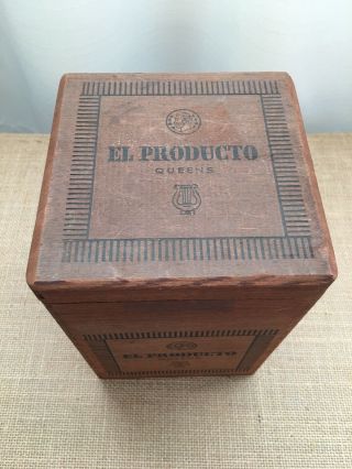 El Producto Vintage Wooden Cigar Box