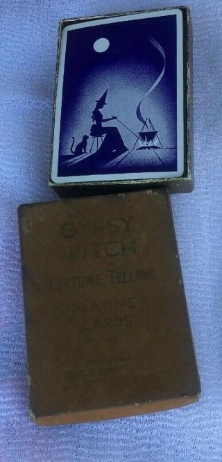 Vintage Gypsy Witch Fortune - Telling Playing Cards Us Playing Card Co.  1930s - 40s