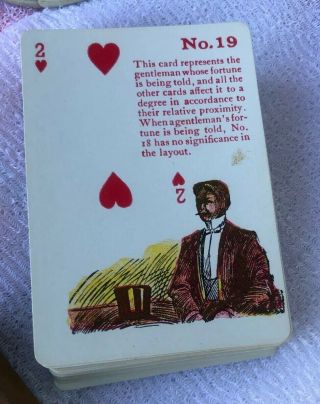 Vintage Gypsy Witch Fortune - Telling Playing Cards US Playing Card Co.  1930s - 40s 4