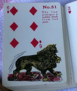 Vintage Gypsy Witch Fortune - Telling Playing Cards US Playing Card Co.  1930s - 40s 5