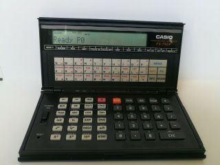 Vintage Casio Fx 795 P Personal Handheld Computer Calculator Battery