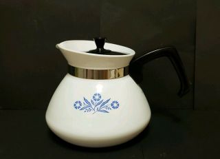 Vintage Corning Ware Blue Cornflower 6 Cup Coffee Tea Pot