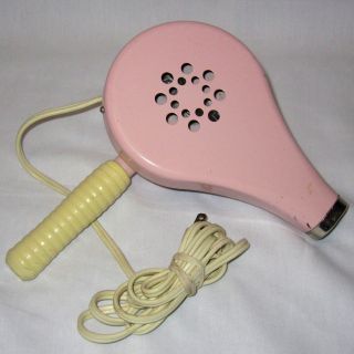 Vintage Light Pink St Regis Handy Hannah Electric Hair Dryer Bathroom Appliance