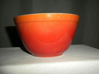 Vtg Pyrex Burnt Orange 1 ½ Pint Mixing Bowl 401