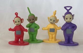 Vintage 1998 Set Of 4 Teletubbies Figures Cake Toppers Decopac By Ragdoll