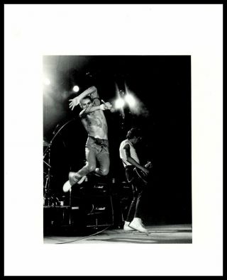 1980s Michael Des Barres On Stage W/ Chequered Past Vintage Photo Gp