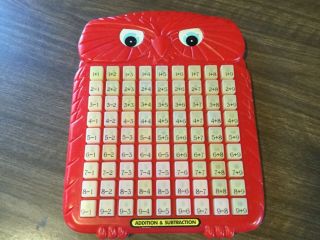 1998 Randtoy Inc Vintage Collectible Math Easy Learn Board,  Addition & Subtract