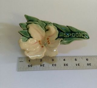 Vintage Ceramic Lilly Spoon Rest Japan Flower 2