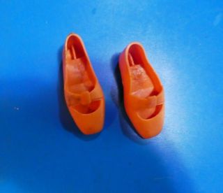 Vintage Ideal Crissy Doll Orange Shoes