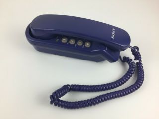 Vintage Sony It - B3 Corded Purple Telephone Landline Single Line