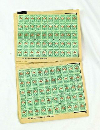 Vintage S&H GREEN STAMPS Quick Saver Book Sperry and Hutchinson Company 3