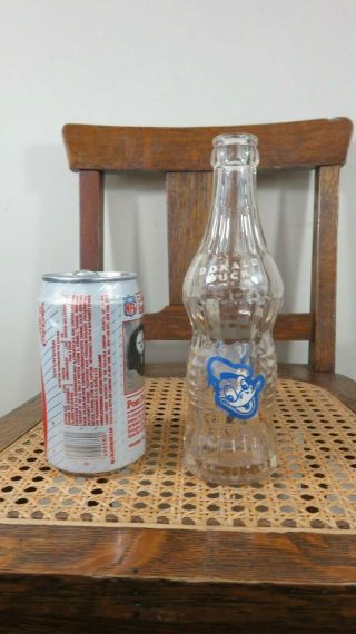 Rare Acl Donald Duck Art Deco Vintage Antique Soda Bottle (some Fading To Acl)