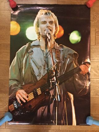 Sting The Police 1979 Vintage Music Poster Scotland - Alan Perry Photo