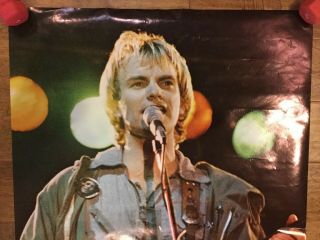 STING THE POLICE 1979 VINTAGE MUSIC POSTER SCOTLAND - ALAN PERRY PHOTO 2