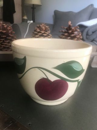 Vintage Watt Pottery Apple Large Grease Jar/cookie Jar Canister? Lid