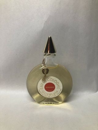 Vintage Guerlain Shalimar Eau De Cologne Perfume Round Bottle 95 Full 3877