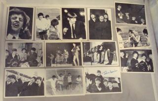Vintage 1960s " The Beatles " Trading Cards By Topps 2nd/ 3rd Series 13 Cards A