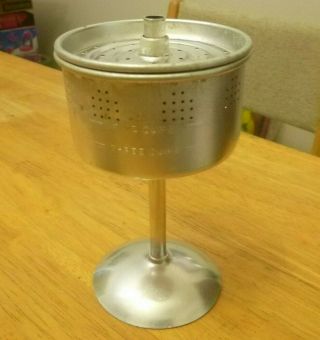 Vintage 5 Cup Aluminum Coffeepot Perculator With Basket & Stem 2