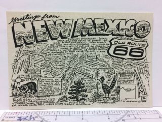 Postcard Old Route 66 R Waldmire 36 Greetings From Mexico Vintage 1993