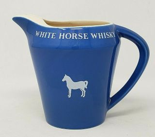 Vintage White Horse Whisky 20oz.  Ceramic Pitcher Wade Regicor England