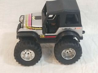 Vintage Buddy L Big Bruiser 4x4 Off - Road Jeep Renegade Silver 1984 Toy Vehicle