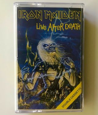 Vtg 1984 Iron Maiden Cassette Live After Death Tape Album 80s Metal
