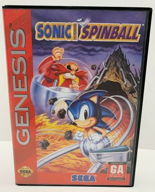 Vintage Sonic The Hedgehog Spinball (sega Genesis,  1991) & Complete