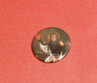 Ozzy Osbourne Button Pin Vintage Promo 1.  25”