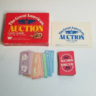 The Great American Card Game 1975 Whitman 4421 Vintage Complete