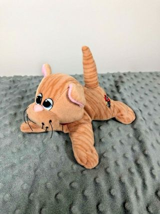 Pound Puppies Purries Orange Tabby Kitty Cat Striped Plush Tonka Vintage
