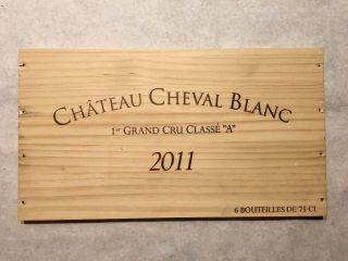1 Rare Wine Wood Panel Château Cheval Blanc Vintage Crate Box Side 5/19 1214