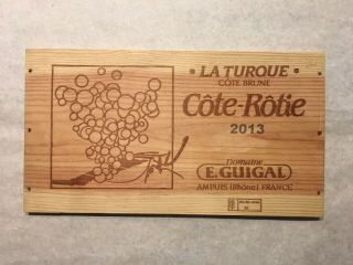 1 Rare Wine Wood Panel Côte Rôtie Rhône France Vintage Crate Box Side 8/19 1