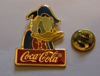 Disney Coca Cola Donald Duck Vintage Pin Badge