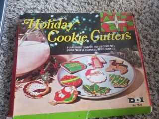 Vintage Christmas Cookie Cutters 1970 