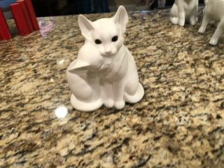 Vintage,  Fine Bone China By Freeman For Gg George Good Cat Kitten Figurine