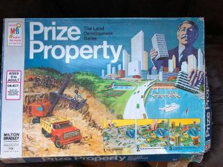 Prize Property Vintage 1974 Milton Bradley Real Estate Board Game 4408