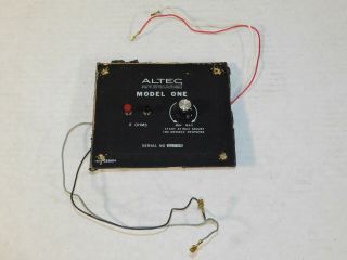 Vtg Altec Lansing Model One 1 Crossover Stereo Speaker Cabinet Part Usa