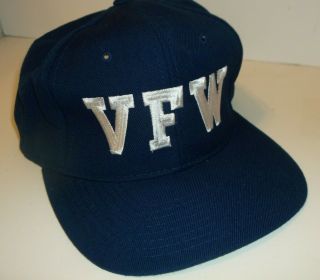 Vintage Veterans Of Foreign Wars Vfw Cap Hat Snapback Army Navy Marine Corp