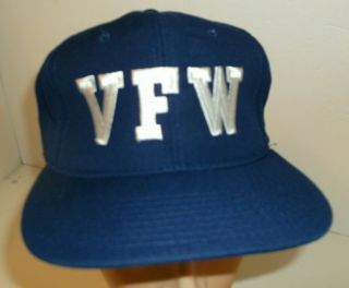Vintage Veterans of Foreign Wars VFW Cap Hat Snapback Army Navy Marine Corp 3