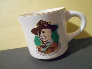 Vintage Boy Scouts Mug,  Lord Baden Powell of Gilwell 2