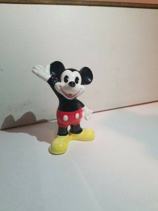 Vintage Walt Disney Mickey Mouse Ceramic Figure Made in Japan 2